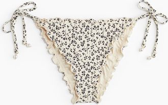 H&M Tie-Tanga Bikinihose - Beige