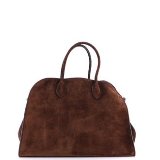 The Row Margaux Tote Suede 15