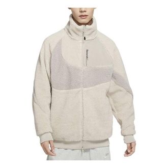 Nike Big Swoosh zipped jacket Beige FB1910-236
