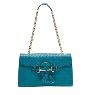 Gucci Pre-owned Microguccissima Schoudertas - Dames - Vintage Schoudertas - Blauw - ONE Size - Leer - Vintage