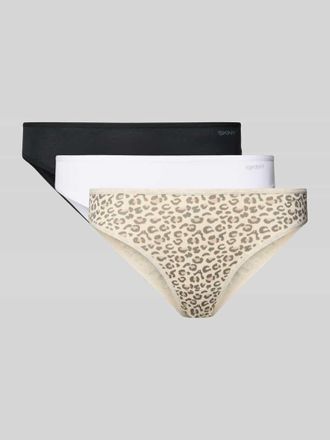 Skiny Skiny Slim Fit Slips mit Logo-Print im 3er-Pack in Beige, Gr&ouml;&szlig;e 36