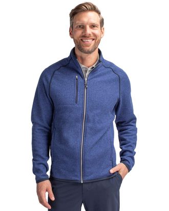 Cutter & Buck Mainsail Sweater-Knit Mens Full Zip Jacket