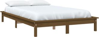 vidaXL Vidaxl - Estructura de cama madera maciza de pino marrón miel 160x200 cm