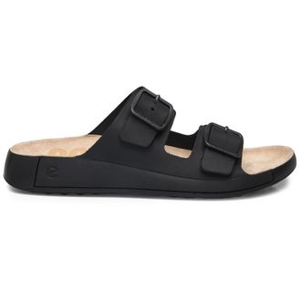 Ecco Ecco Cozmo 500984 Nubuck Mens Slides Sandals - Black - Size:UK 10.5-11