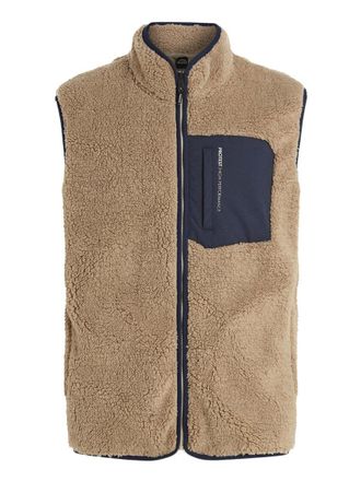 Protest Steppjacke PROTEST Gilet PRTHYAMS, Damen, Gr. XXL, beige (bamboobeige), Obermaterial: 100% Polyester PES., Jacken Steppjacke