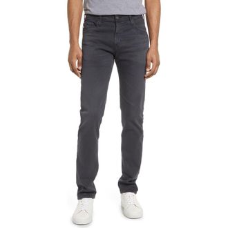 AG - Adriano Goldschmied Tellis Slim Fit Jeans in 7 Yrs Sul Pure Black at Nordstrom, Size 29 X 32