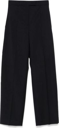 Sportmax Wijde Broek - Dames - Wijde Broeken - Zwart - 2XS - Broeken
