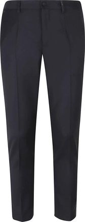 Dolce & Gabbana Wool Twill Broeken - Heren - Slim Fit Broeken - Blauw - S - Wol - Broeken