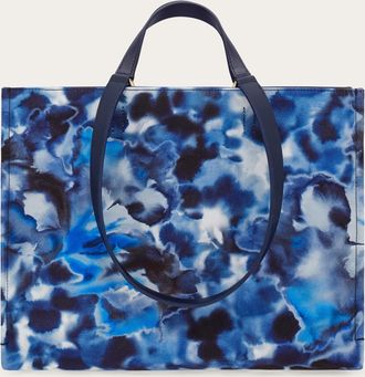 Ferragamo Women Tote bag with logo (L) Blue
