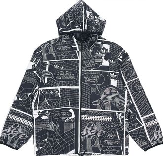 adidas originals R.Y.V. Graphic Windbreaker For Men Black GN3333