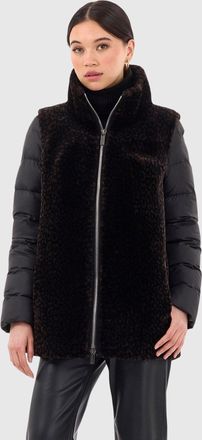 Gorski SHEARLING LAMB JACKET WITH DETACHABLE QUILTED SLEEVES
