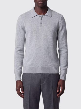 Drumohr Long-Sleeved Pure Cashmere Polo with Three-Button Placket