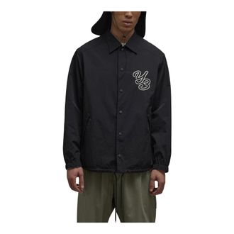 Yohji Yamamoto Light Jackets, male, Black, M, Coach Jacket