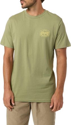 O'Neill Classic Fit Locksmith Graphic T-Shirt Fit in Oil Green at Nordstrom, Size Xx-Large