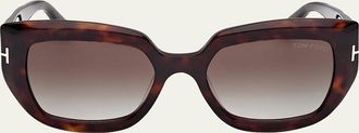 Tom Ford Saltzman Acetate Butterfly Sunglasses
