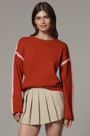 English Factory Petite Tipped Sweater