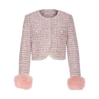 Self Portrait Dames, Jassen, Roze, Maat: M Wol