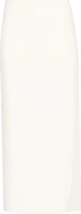 Patrizia Pepe Midi Kokerrok - Dames - Midirokken - Wit - S - Polyester - Rokken