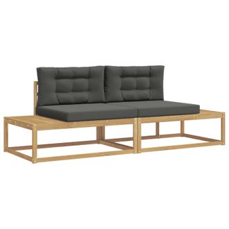 vidaXL Conjunto De Sof&aacute;s De Exterior Blanco 230,5 X 83 X 73 Cm Vidaxl