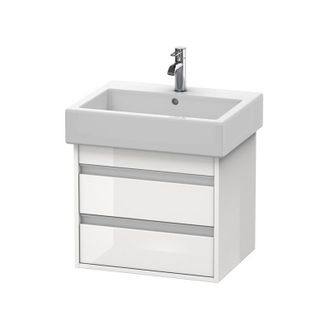 Duravit Duravit Ketho Neceser De Pared 6636, 2 Cajones, 550mm, Para Vero, Color (frente/cuerpo): Decoraci&oacute;n Pino Plata - Kt663603131