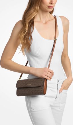 Michael Kors Jet Set Small Signature Logo Smartphone Crossbody Bag