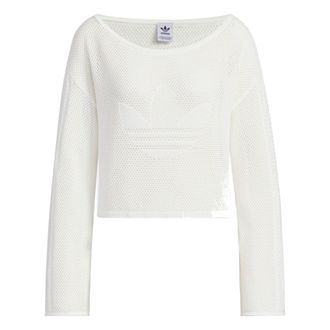 adidas (WMNS) adidas Summer Knit Sheer Long Sleeve Top Asia Sizing White JI7043