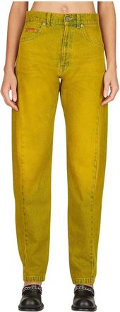 Martine Rose Twist Seam Jeans - Dames - Loose Fit Jeans - Geel - XS - Katoen - Jeans