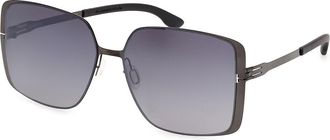 Ic! Berlin IC0209-D Jinna Asian Fit 08B Womens Sunglasses Gunmetal Size 59