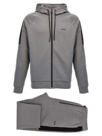 HUGO BOSS Gray Cotton Mens Sweatshirt