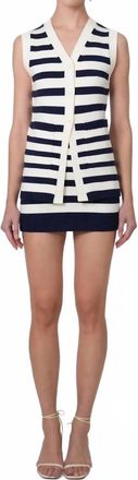 Parentezi Isla Knit Skirt In Stripes