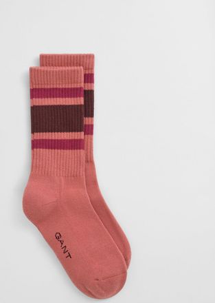 GANT Women Striped Sport Socks (36-38) FADED BRICK