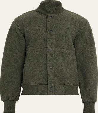 Canada Goose Mens Hudson Fleece Snap-Front Bomber Jacket