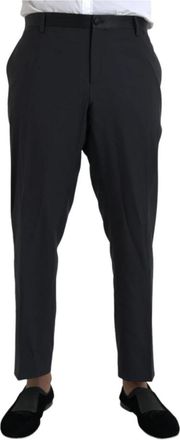 Dolce & Gabbana Skinny Dress Pants - Heren - Slim Fit Broeken - Blauw - 4XL - Wol - Broeken