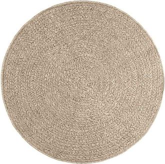 vidaXL Rug ZIZUR Beige &Oslash; 120 cm Jute Look Indoor and Outdoor vidaXL
