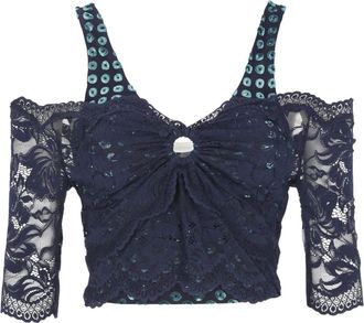 Paco Rabanne Donna, Camicette, Blu, S, new