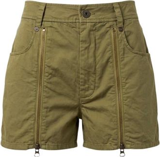 Mr & Mrs Italy Shorts a vita alta - - Shorts - Donna - Verde - XS