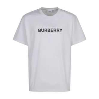 Burberry Crewneck T-shirt with Iconic Logo - male - Burberry - T-Shirts - White - L - Tops