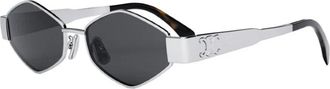 Celine Stijlvolle Zonnebril - unisex - Zonnebrillen - Grijs - 54 MM - Accessoires