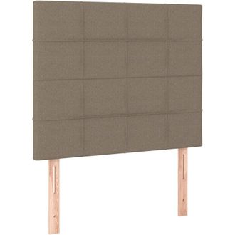 vidaXL Cabeceros 2 Unidades Tela Gris Taupe 80x5x78/88 Cm Vidaxl