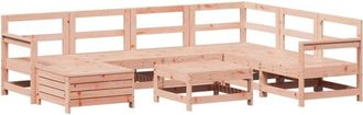 vidaXL Juego De Sof&aacute;s De Jard&iacute;n 8 Pzas Madera Maciza De Abeto Douglas Vidaxl