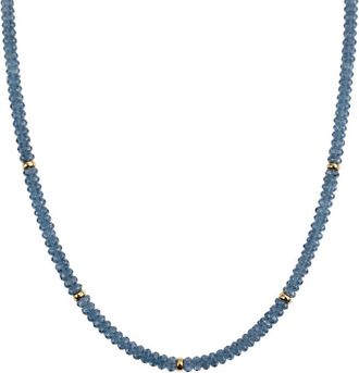 Jewelmak 14K 58.00 Ct. Tw. London Blue Topaz Necklace