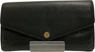 Louis Vuitton Black Monogram Empreinte Long Wallet (Bi-Fold) (Pre-Owned)
