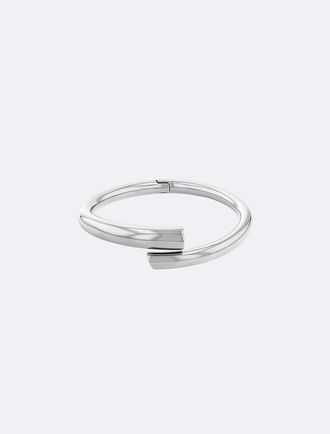 Calvin Klein Womens Sculptural Round Bangle - Metallic