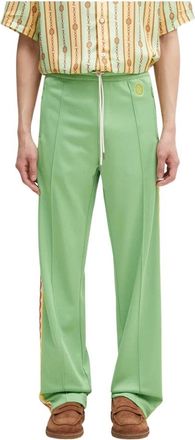 Dr&ocirc;le de Monsieur Le Track Pants Tresse - Heren - Sweatpants - Groen - XL - Katoen - Broeken