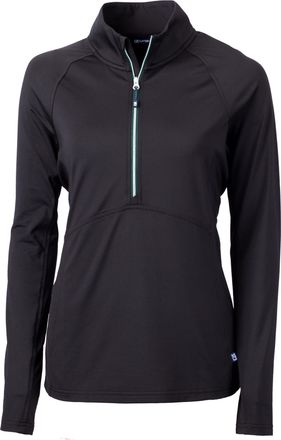 Cutter & Buck Adapt Eco Knit Stretch Recycled Womens Half Zip Pullover Jacket