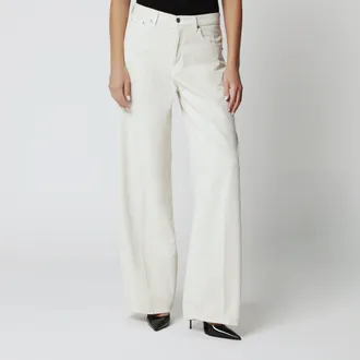 Haikure Off-white Bethany corduroy trousers