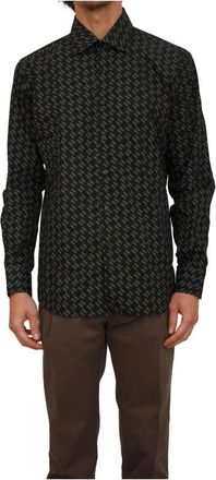 Karl Lagerfeld Camicia - Heren - Casual Overhemden - Zwart - 3XL - Katoen - Overhemden