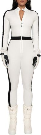 JLUXLABEL Off Limits Long Sleeve Jumpsuit in Ivory at Nordstrom, Size X-Small