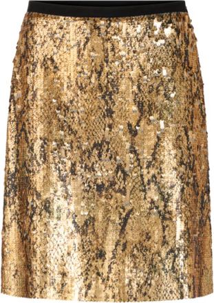 Marc Cain Sequin Mini Rok - Dames - Rokken - Geel - Maat: S
