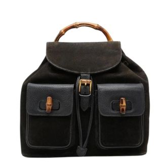 Gucci Pre-owned Backpacks, female, Black, Size: ONE SIZE Pre-owned Vintage Backpack
